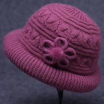 Autumn and winter middle aged rabbit fur mama Mao line hat old lady hat children winter plus suede warm grandma