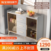 Light luxury Rock board sideboard modern minimalist home locker with door living room wall tea cabinet wine cabinet Portal cabinet