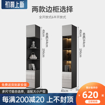 Wardrobe Side Cabinet Minima Modern Home Bright Light Combined Function Containing Lockers Side Cabinet Environmental Protection Multifunction Corner Cabinet