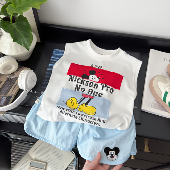 Baby girl summer breathable 2025 summer new children's vest set set for boys sleeveless T-shirt shorts two
Baby girl summer breathable 2025 summer new children's vest set set for boys sleeveless T-shirt shorts two