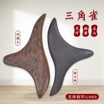 Wooden triangle sparrow acupoint massage stick foot massage cone foot massage scraping massage foot meridian stick whole body universal