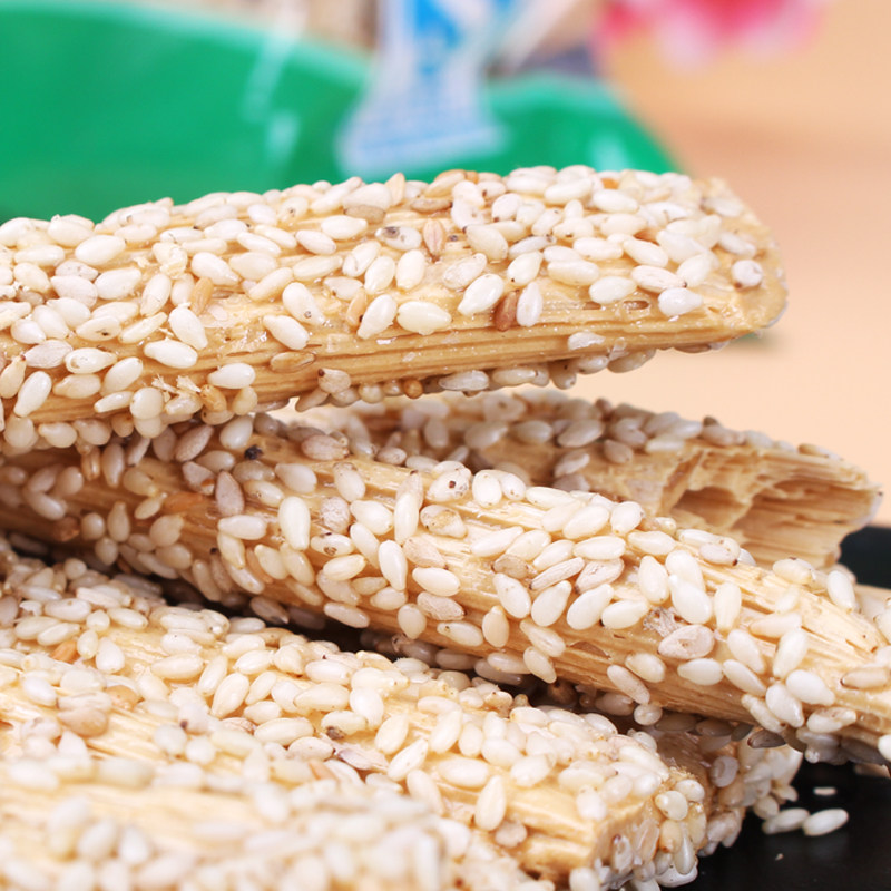 山西河津龙门纯手工麦芽芝麻糖260克芝麻棍杆芝麻棒麦芽糖4袋包邮