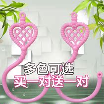 Mosquito net adhesive hook Ting three open adhesive hook a pair of dormitory mosquito net adhesive hook household Princess curtain large plastic accessories