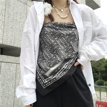 Square towel chest chest Thorn jumpsuit bow tie chest chest pajamas sling vest female inner lace temperament