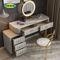 Dresser Accommodating Cabinet Integrated Marble Makeup Bench Bedroom Net Red Ins Wind Modern Minima Small Household Type Light Extravaganza