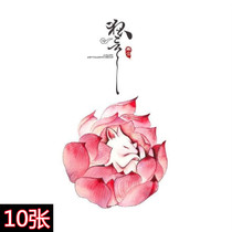 Fox lotus tattoo stickers charm sexy color anti-wear small pattern Japanese soft girl fallen angel tattoo