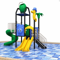 Direct selling outdoor water park water spray large outdoor childrens water toys plastic swimming pool slides