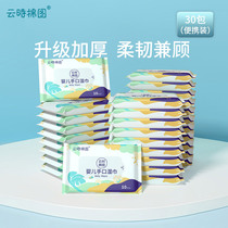 30 packs of 300p wet wipes small bags for pregnant women infants newborn babies special portable wet paper towels