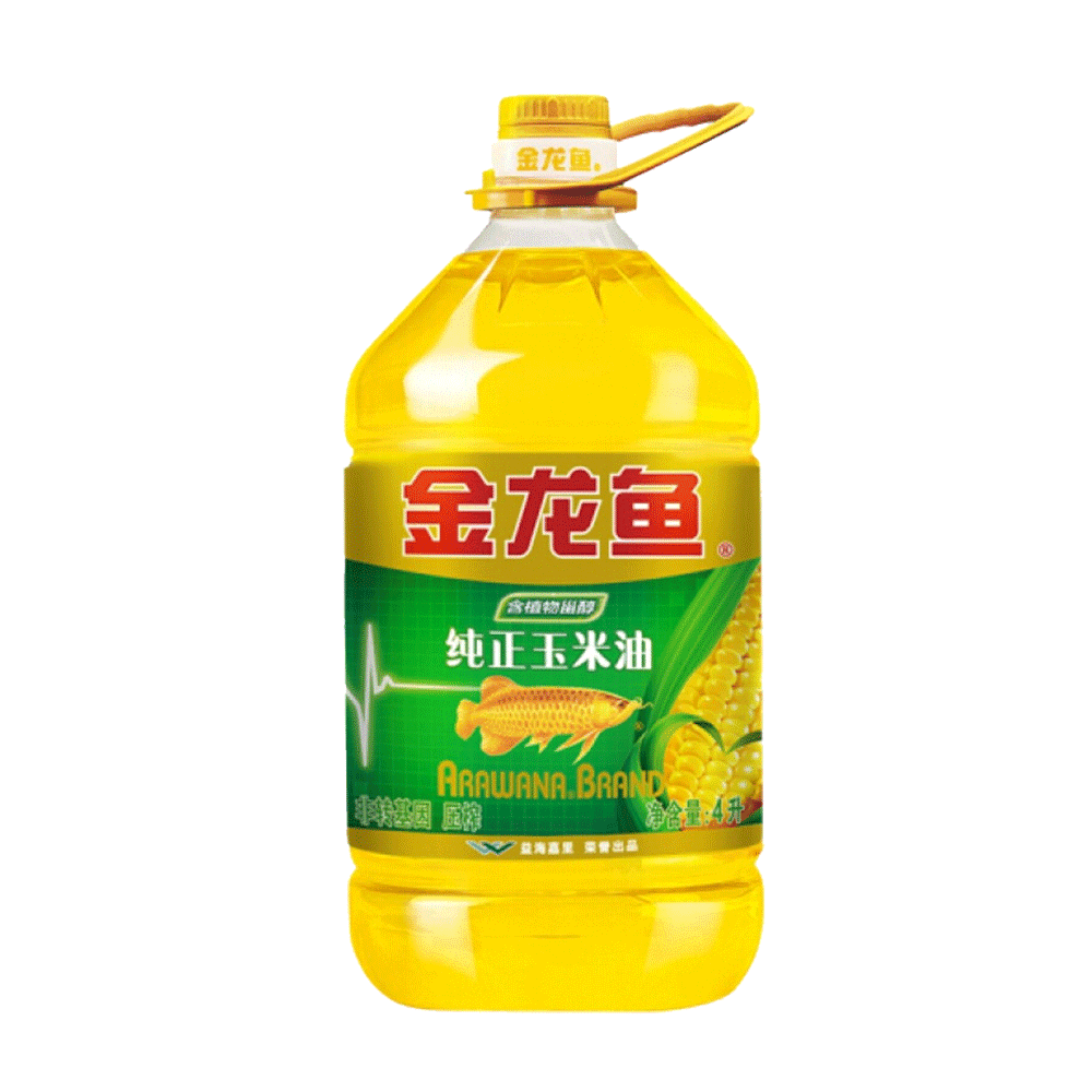 金龙鱼玉米油4l桶装胚芽食用油色拉油炒菜凉拌家用包邮