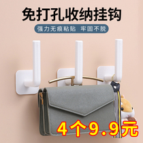 Incognito strong wall-mounted hook Universal adhesive hook No drilling extended adhesive hook paste L-shaped large paste storage large