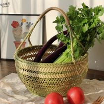 Bamboo Products Great All Home Bamboo Woven Bamboo Basket handbag Bamboo Woven Dustpan Fruit Vegetable Basket Kitchen containing basket by hand
