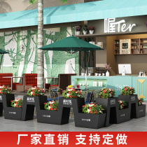 Sales Department Flower Box Outdoor Composition Creative Flower Groove Iron Art Flower Altar Square Commercial Street Outside Swing Greening Partition Fence