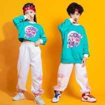 New Years Day Childrens cheerleader acting out of suit patriotic boy China Wind China Chaudeo Costume Girls Elementary School Kids Group Class Suit