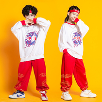 Childrens New Years Day Choral Mission to Serve Boy Hip Hop Street Dance Costumes Girl China Wind Cheerleading Performance Suit