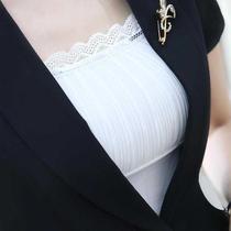 Professional camisole vest women with suit underlay underwear modal lace wrap chest outside wear large size coat summer