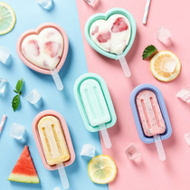 Ice cream tool model Commercial mung bean popsicle mold sorbet rectangular ice cream silicone household net red homemade