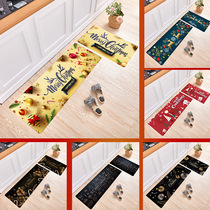 Kitchen mat new 2021 balcony waterproof sunscreen kitchen mat simple retro super absorbent Nordic style