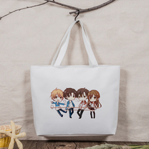 Full time master Ye Xiuwen State Wang Jhichi Cartoon Posters Around hand canvas Single shoulder bag students school bag