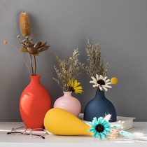 Nordic ins ceramic small vase creative insert dried flower living room TV cabinet dining table home light luxury decorations ornaments