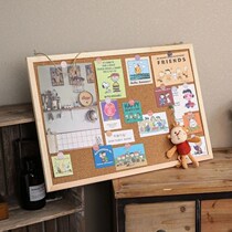 ins wind student bifacial soft wood board photo wall message board mesh red background wall scoreboard wall stickup dorm