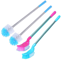 Deficit of 1000 flushes) 4 Toilet Toilet Brushes Stainless Steel Long Handle Bathroom Toilet Decontamination 1