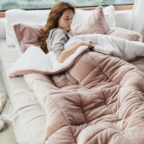 Winter Thickened warm lamb wool blanket Quilt Bunk Bed Flannel Cover Blanket Coral Suede Air Conditioning Blanket Bed