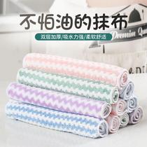 (larger number) not stained with oil and the cleaning of the household cleaning cloth does not drop the hair strong water absorption