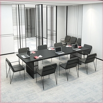 American Solid Wood Table Long Table Small Simple Modern Long Table Training Table to Talk Table Desk and Chair Combination