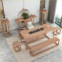 Balcony tea table and chair combined Chinese Zen Building Tea Table for Kunfu Tea Table Tea Tool