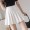 White pleated skirt with lining