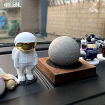 Astronaut light luxury ornaments Astronaut model car interior new net red moon decorations high-end mens trend