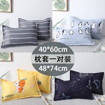 Pillowcase pair with single student Dormitory Adults Couples Double home Pillow Cover One pillowcase Single