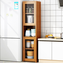 Kitchen shelve floor multilayer simple bedroom clamping slit accommodating home living room multifunction net red narrow slit cabinet