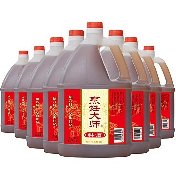 烹饪大师料酒1.75L*8瓶纯粮酿造壶装整箱[2元优惠券]-寻折猪