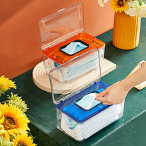 Love horse orange tissue paper cramps with spring transparent home desktop modern minimalist wet towel mask containing box