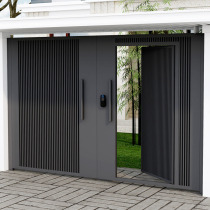 Customized stainless steel outdoor courtyard villa gate Iron art neighborhood garden single open door aluminum alloy rural yard door