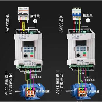 ຕົວປ່ຽນຄວາມຖີ່ Delta VFD-M ດຽວ 220v ສາມເຟດ 380v0.4/1.5/2.2/3.7/5.5/7.5 ລະບຽບຄວາມໄວມໍເຕີ