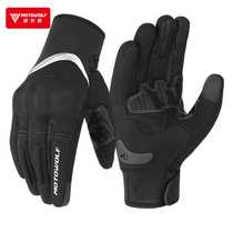 Modowolf Spring Summer Motorcycle Riding Gloves Cross-country Rider Equipped Locomotive Breathable Total Finger Anti-Fall Universal