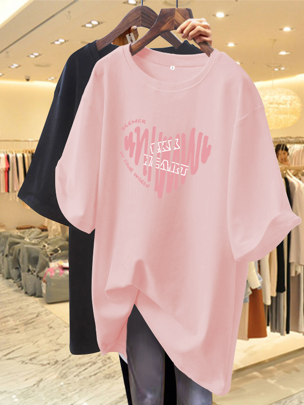 粉色长袖T恤此样搭、显白又减龄✨