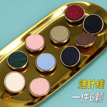 Large coat round button high gear woman sweater resin black decorative buckle childrens clothes 100 Lapped Buckle Sub Accessories Accessories