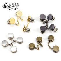 Invisible waist artifact button nail buckle seam-free button jeans waist can be adjusted to change the small dark buckle buckle accessories