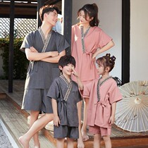 High Quality Parent-child Bathing Suit 100% Cotton Sweaters Boys Girls Sauna Couple Sweat Absorbing Kids * *