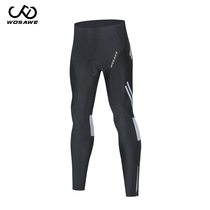 WOSAWE MOUNTAIN BIKE MENS ELASTIC BODY RIDING LONG PANTS Thickened Silicone Cushion Moisture-absorbing perspiration Sweat Cycling Clothing