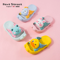 British Next Street children's slippers Summer new lovely girl anti-skid baby soft bottom cold child