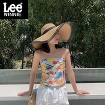 Winnie Lee Hat Hat Ogan Fisher Hat Summer Sun Protection Han Japanese Straw Hat