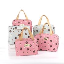 Handheld waterproof bag to work bag large capacity with hand portable storage lunch box out Oxford cloth Bento female Bath