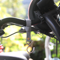 Electric vehicle hook front non-perforated battery bicycle stroller motorcycle helmet handlebar hook universal