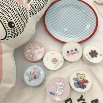 Contact lens box ins Cute cloud smiley face contact lens box Net red student girl heart Simple invisible eye