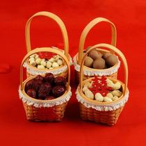 Early birth basket Early birth basket Wedding supplies Press bed ornaments Wedding room decoration creative dried fruits