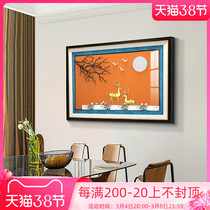 Restaurant Decoration Painting Modern Minimalist high-end dining room Dining Dining Hall Three-dimensional Physical Painting Aisle Decoration Fresco